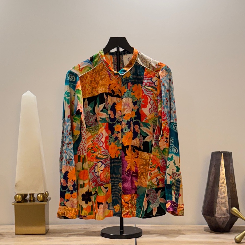 Johnny Was Colorful Floral Women's Blazer